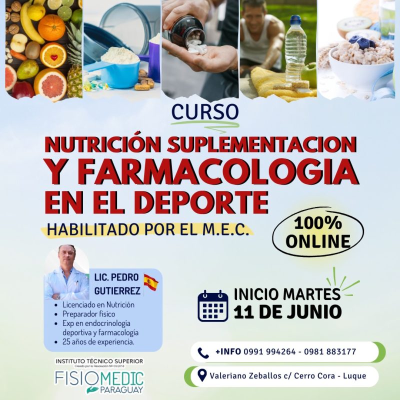 Nutrición, suplementación y farmacología 1